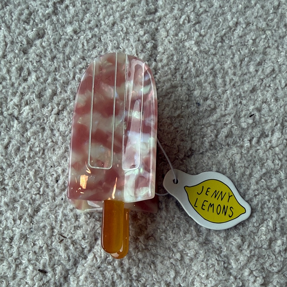 Pink and Cream Hair Claw - Picture 11 of 15